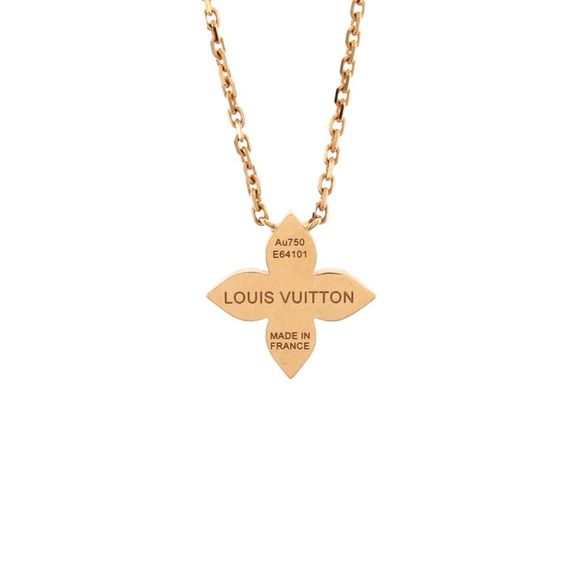 Louis Vuitton Star Blossom Pendant Necklace 18K Rose Gold and Diamonds - - Picture 3 of 4
